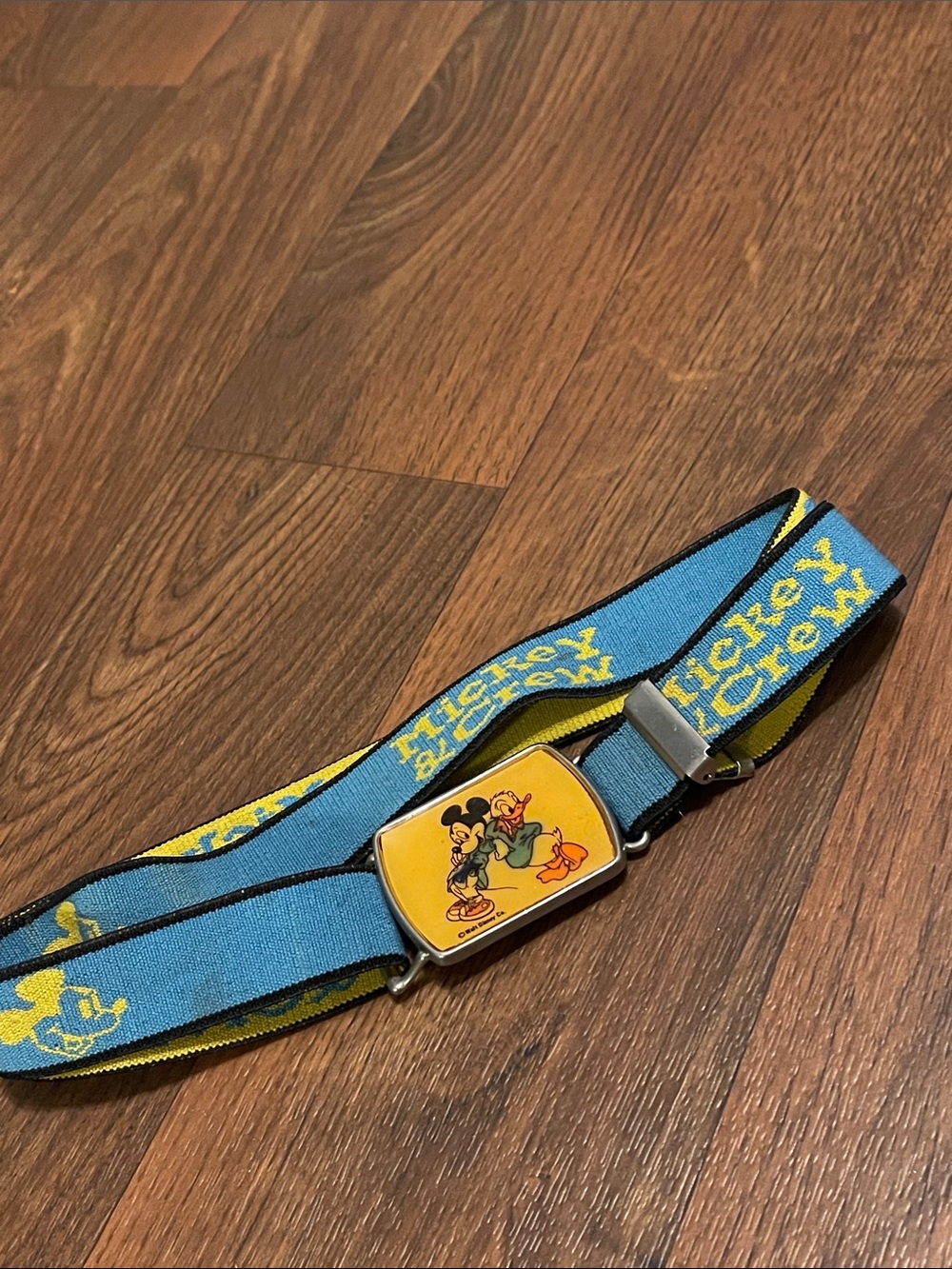 Vintage 70’s Disney Mickey & Crew Adjustable Elastic Child’s Belt